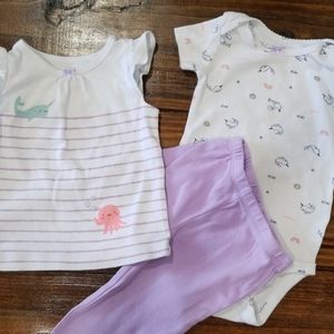 Narwhal outfit set